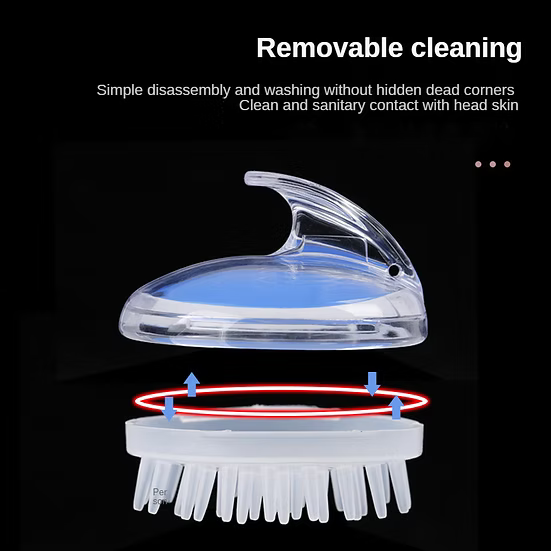 Shower Scalp Scrubber – Soft Silicone Brush for Deep Cleansing