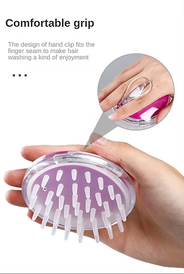 Shower Scalp Scrubber – Soft Silicone Brush for Deep Cleansing
