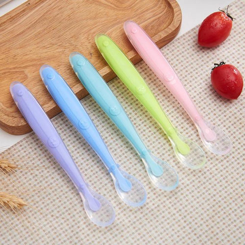 Silicone Baby Training Spoon – Soft Feeding for Little Hands