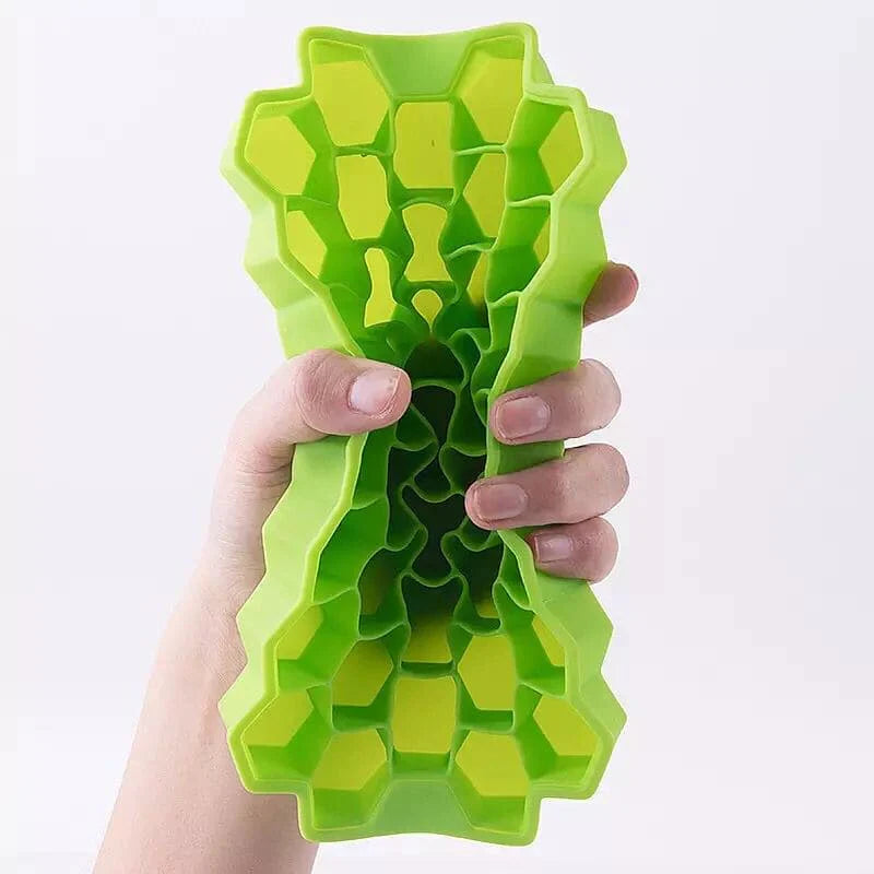 HoneyComb Silicone Ice Cube Trays with Lids
