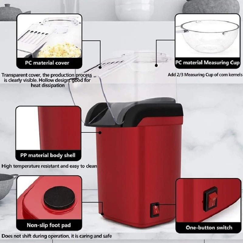 Portable Popcorn Maker – Fresh & Fun Snacking Anytime