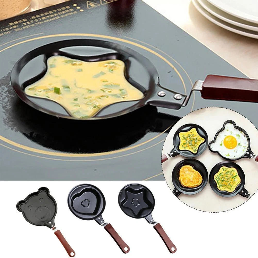 Creative Mini Nonstick Egg Frying Pan – Fun Shapes for Perfect Eggs