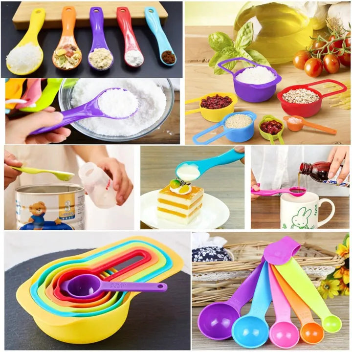 Colorful Nesting Measuring Cups & Spoons Set – Precision Meets Fun
