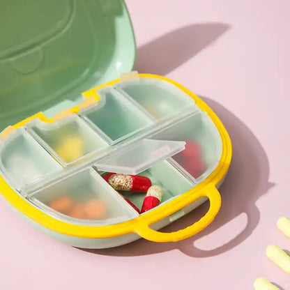 7-Day Pill Organizer – Weekly Medicine Box with Easy Open Lids