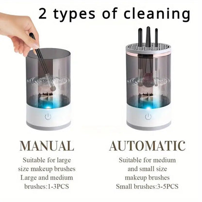 3-in-1 USB Electric Makeup Brush Cleaner