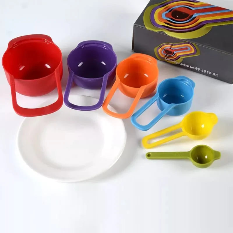 Colorful Nesting Measuring Cups & Spoons Set – Precision Meets Fun