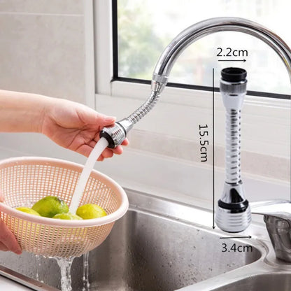 Turbo Flex 360° – Flexible 6-Inch Stainless Steel Faucet Extension