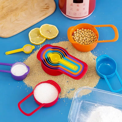 Colorful Nesting Measuring Cups & Spoons Set – Precision Meets Fun