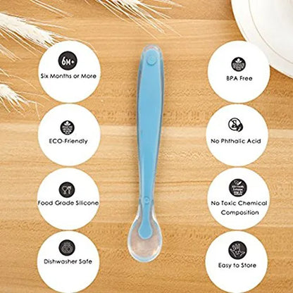 Silicone Baby Training Spoon – Soft Feeding for Little Hands