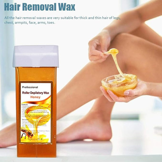 GoldenGlow – Professional Honey Roller Wax with Large Fixed Head