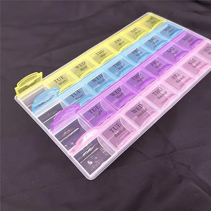 Weekly Pill Organizer Box (21 Grids) – Morning, Noon & Night