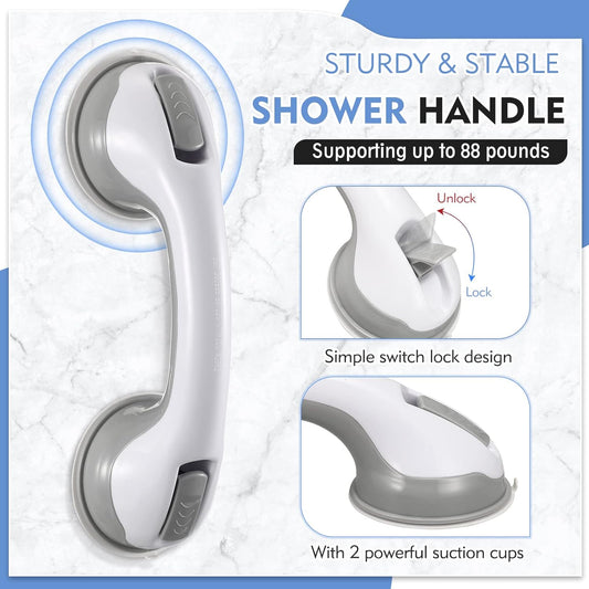 Anti-Slip Suction Grip Bathroom Safety Handle