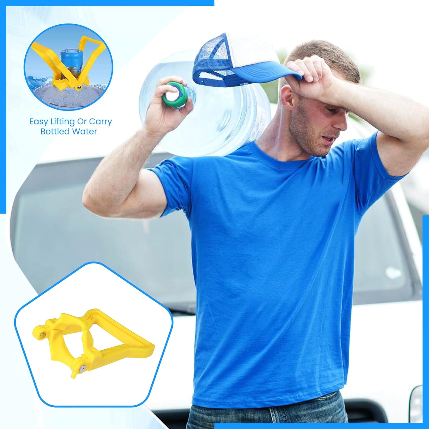 Drinking-Water Bottle Carrier Handle – Strong & Easy Bottle Lifter