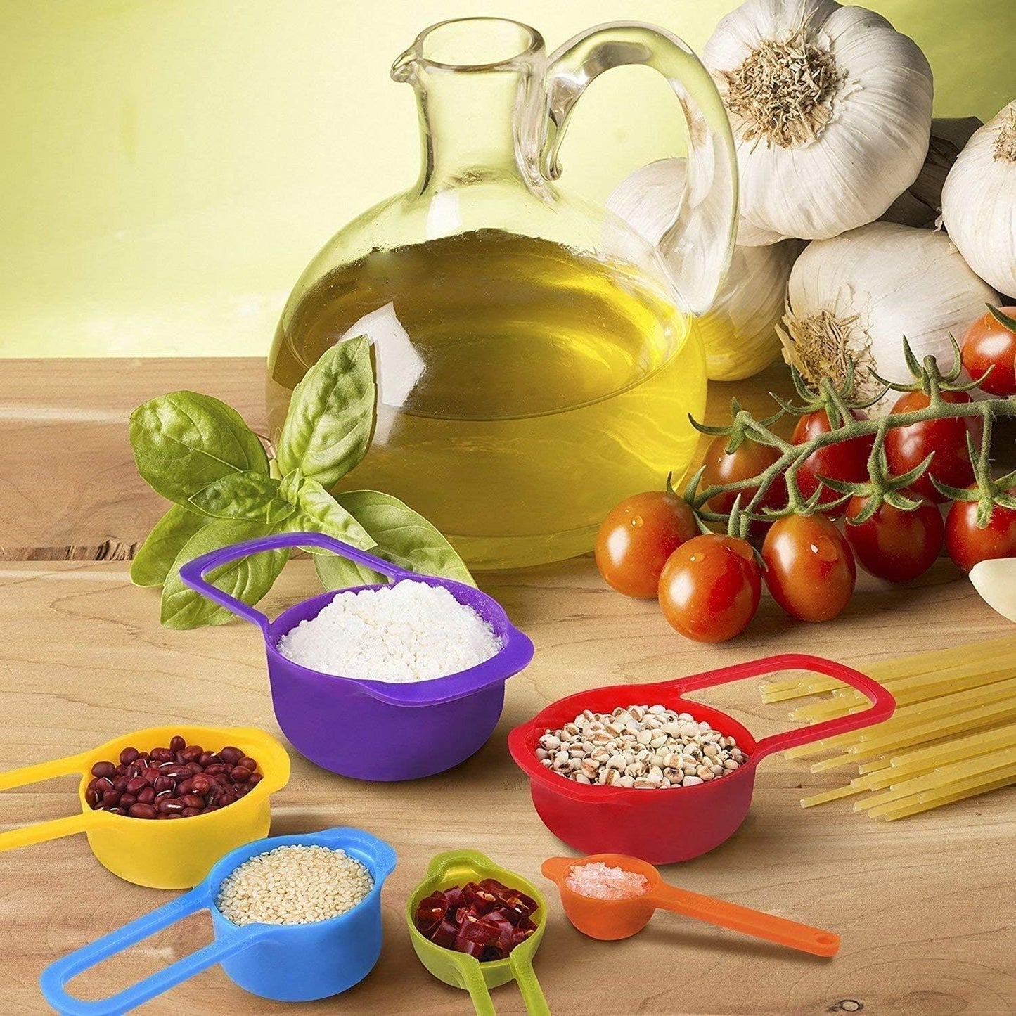 Colorful Nesting Measuring Cups & Spoons Set – Precision Meets Fun