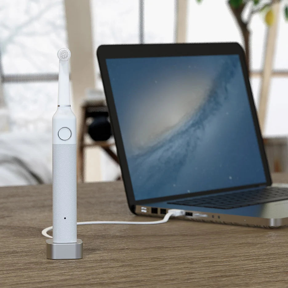 Bruzzoni Premium Electric Toothbrush – Scandinavian Style with Wireless Charging