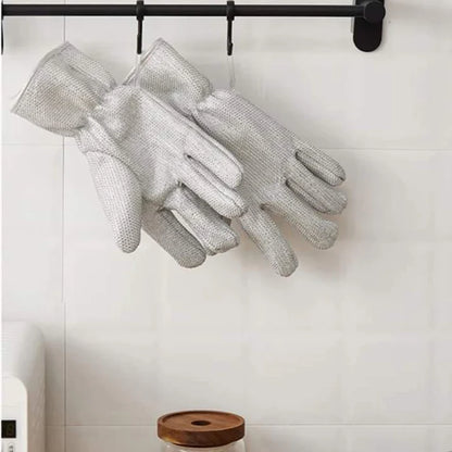 Multipurpose Steel Wire Dishwashing Gloves – Heat Resistant & Waterproof
