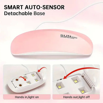 Sun Mini UV LED Nail Lamp – Portable Gel Nail Dryer for Quick Curing