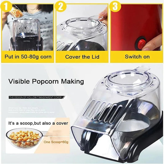 Portable Popcorn Maker – Fresh & Fun Snacking Anytime